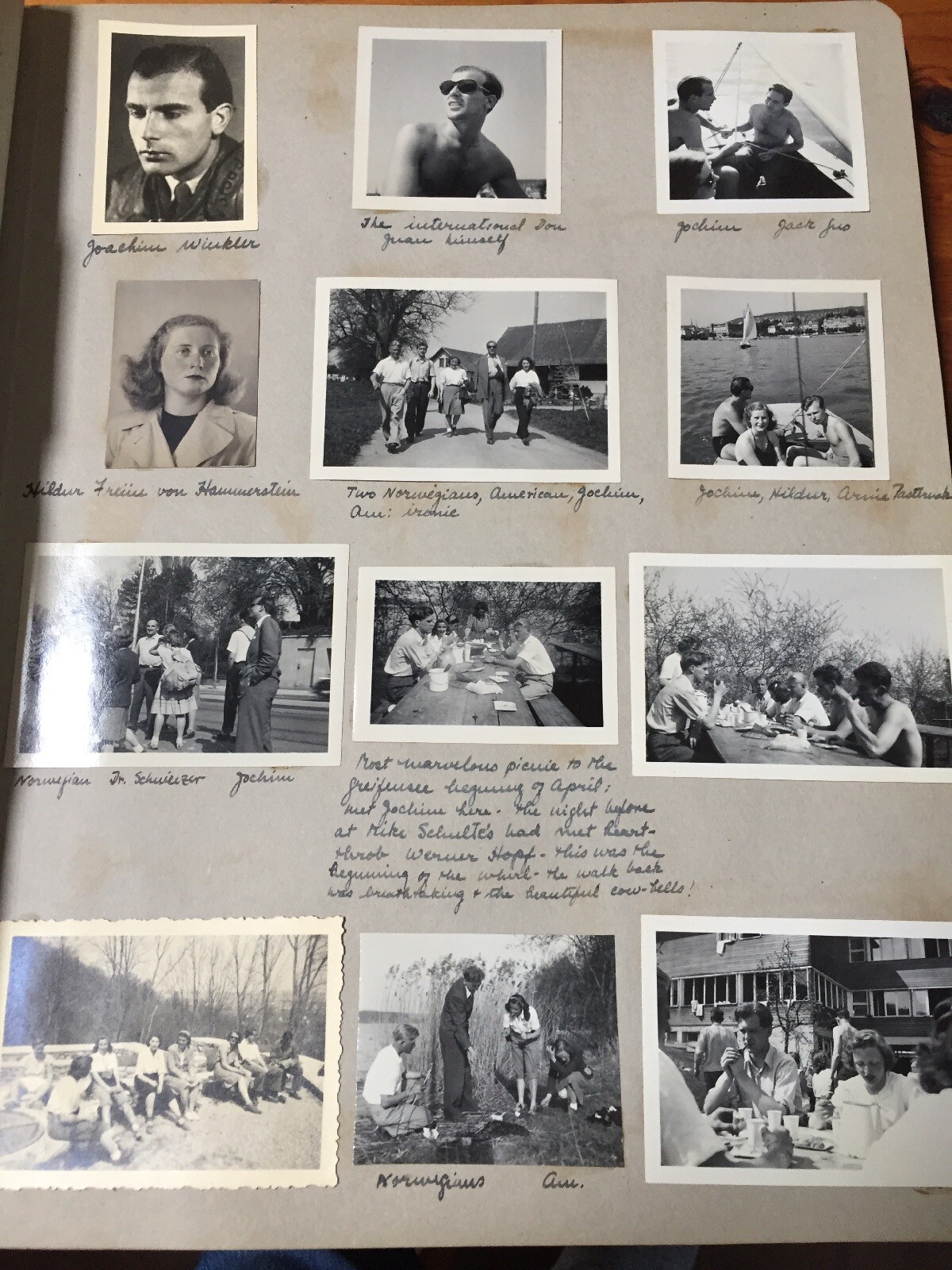 Vtg Post War WWII 1946 Europe European Vacation Snapshots Photo Album Scrapbook Vtg Post War WWII 1946 Europe European Vacation Snapshots Photo Album Scrapbook