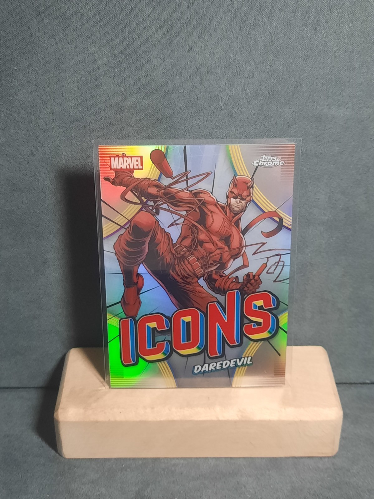 2026 Topps Chrome Marvel Daredevil Icons MI-03 Refractor Card Near Mint