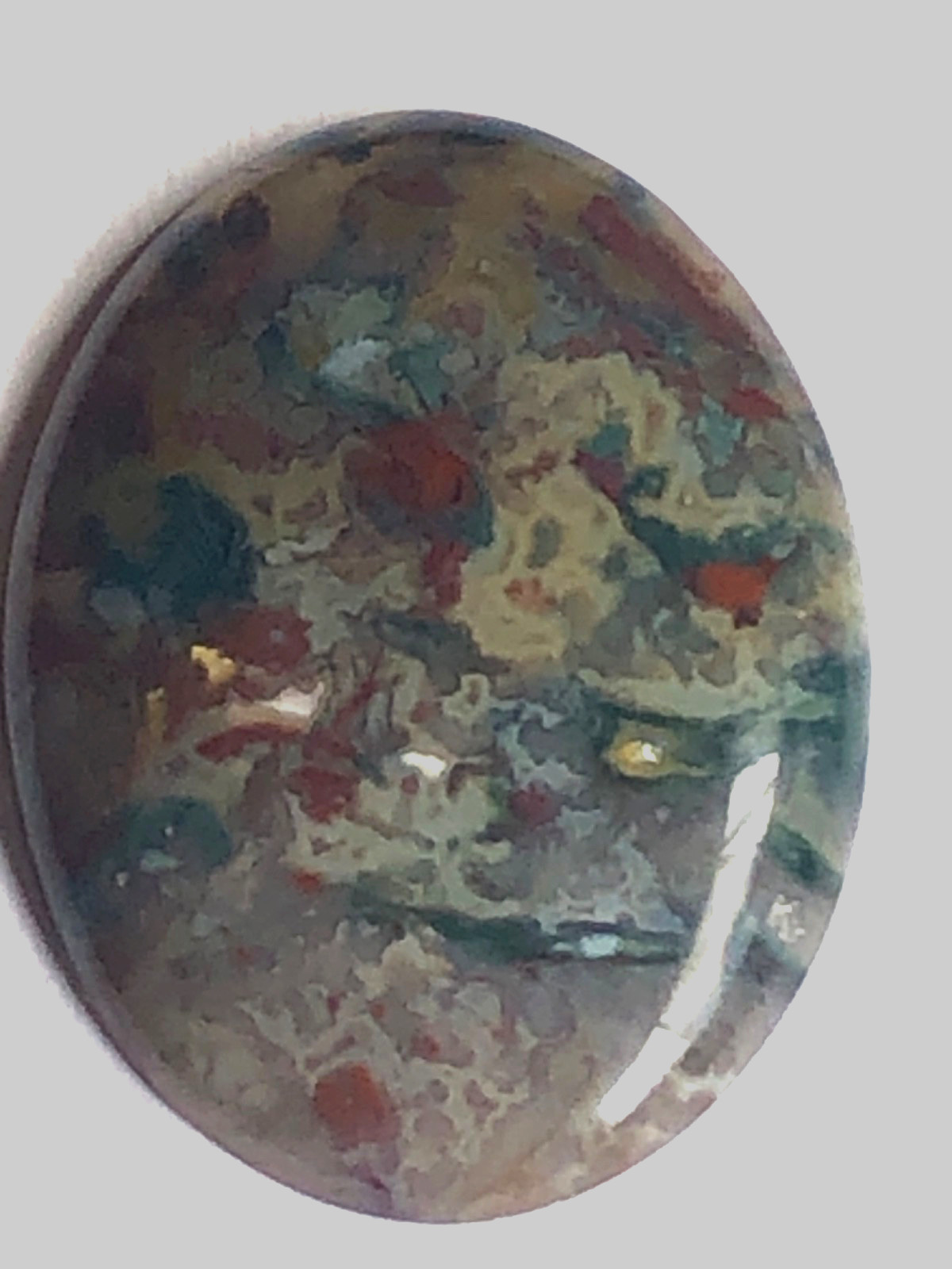 Exceptional Horse Canyon Agate from California Old Stock Cabochon 96.85 Carats Exceptional Horse Canyon Agate from California Old Stock Cabochon 96.85 Carats