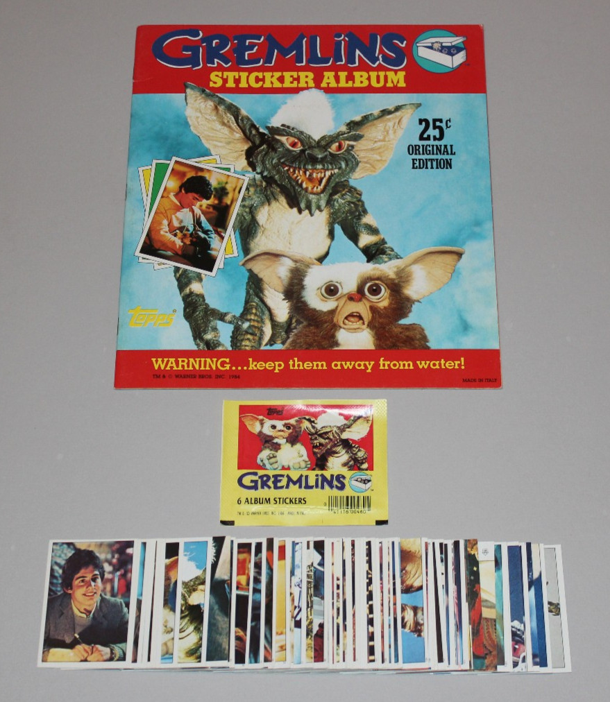 1984 Topps Gremlins Complete 80s Sticker Set #1-180 FULL SET Gizmo Movie ALBUM 1984 Topps Gremlins Complete 80s Sticker Set #1-180 FULL SET Gizmo Movie ALBUM