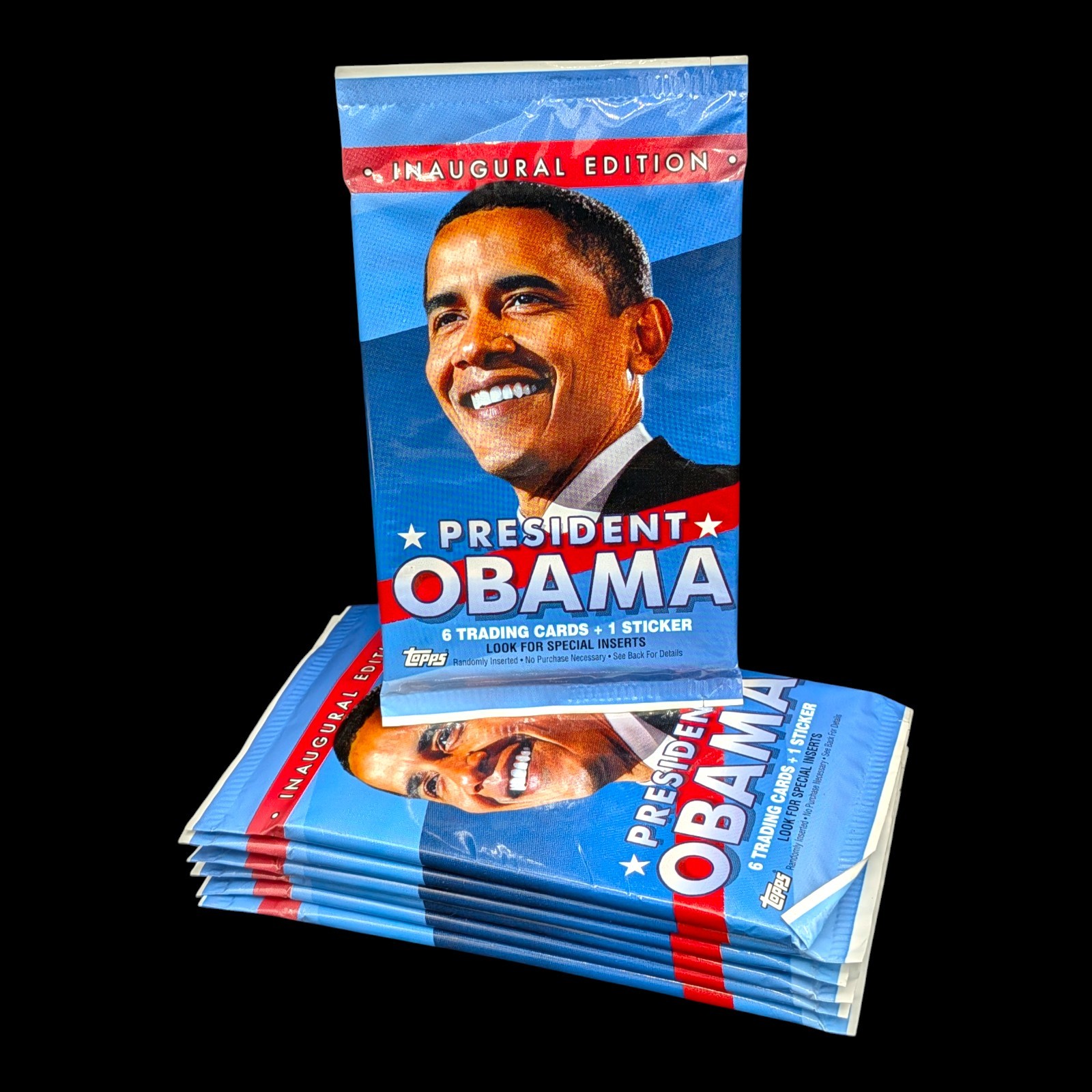 LOT 7 PACKS: Topps President Obama 2008 2009 Inaugural Edition Unopened / Sealed LOT 7 PACKS: Topps President Obama 2008 2009 Inaugural Edition Unopened / Sealed