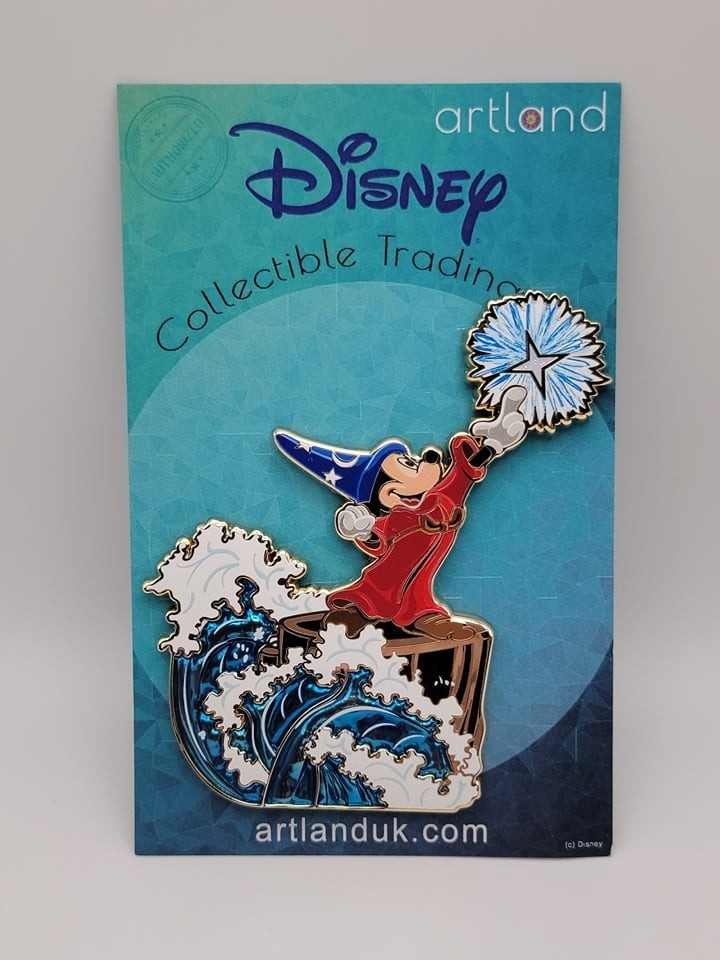 Artland Sorcerer Mickey Starstream Cutout Fantasia LE 300 Pin Artland Sorcerer Mickey Starstream Cutout Fantasia LE 300 Pin