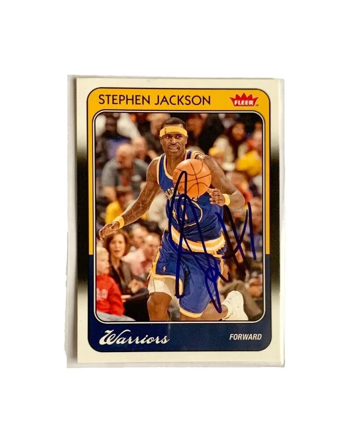 2008-09 Stephen JACKSON Fleer NBA Basketball SIGNATURE Auto on Card Warriors