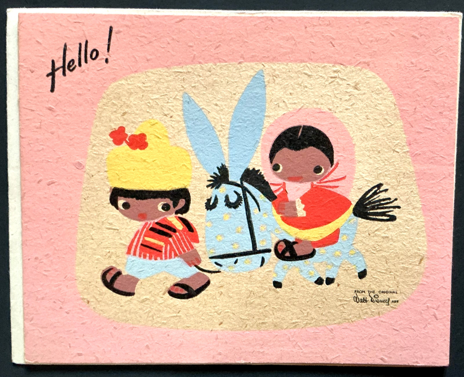 VTG Unused RARE Original 1945 Disney Hallmark Art Card: Mary Blair- Las Posadas VTG Unused RARE Original 1945 Disney Hallmark Art Card: Mary Blair- Las Posadas