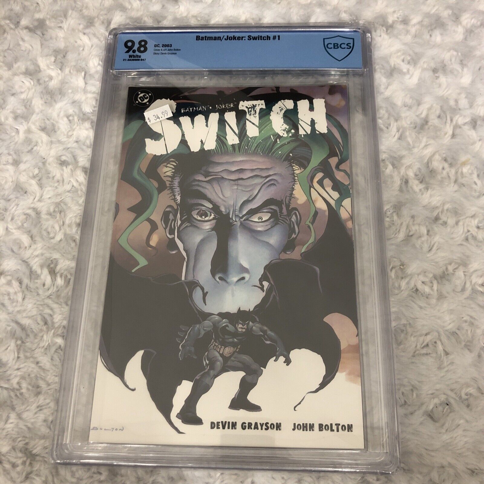 CBCS Graded 9.8 Batman/Joker: Switch #1 2003 Devon Grayson Story White Pages
