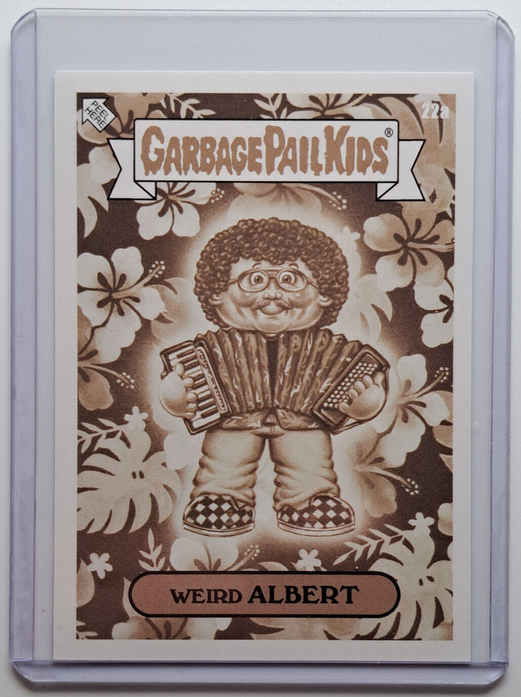 TOPPS 2022 GARBAGE PAIL KIDS WEIRD ALBERT WE HATE THE 80s 22a - Sepia GPK