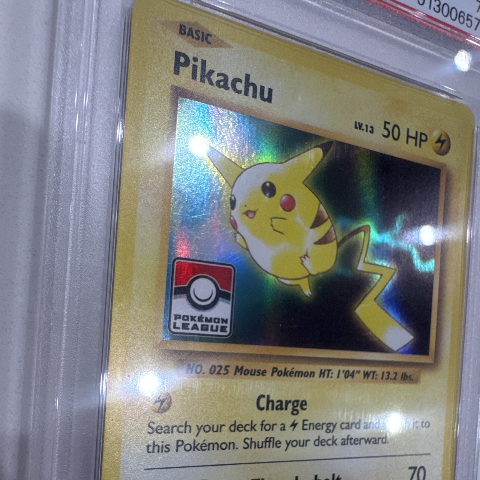 Rare 2016 Stamped Pokemon League Promo Pikachu Holo XY202 Black Star PSA 7 Rare 2016 Stamped Pokemon League Promo Pikachu Holo XY202 Black Star PSA 7