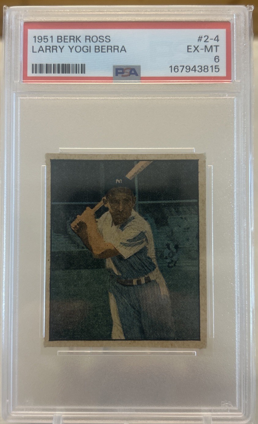 1951 BERK ROSS #2-4 LARRY YOGI BERRA PSA 6. Brand New Slab.