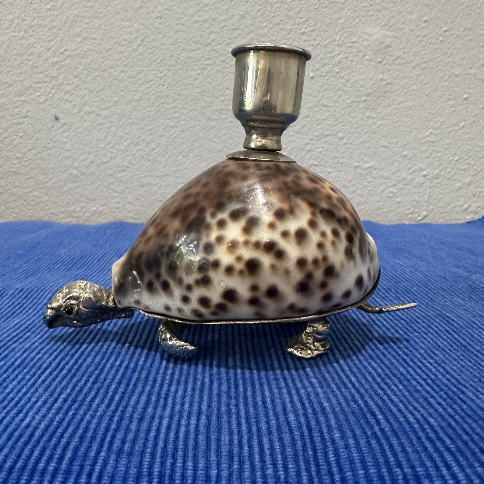 BINAZZO FORESTO Vintage 70’s Real Shell Turtle Sculpture Candle Holder RARE ART BINAZZO FORESTO Vintage 70’s Real Shell Turtle Sculpture Candle Holder RARE ART