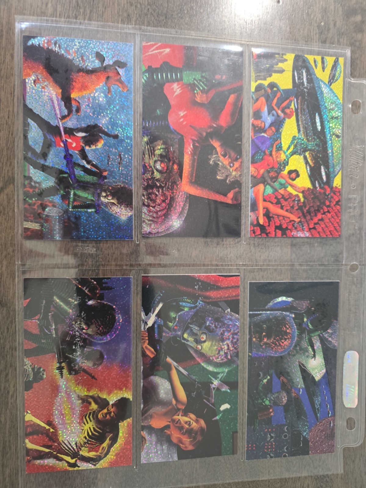 Topps 1996 MARS ATTACKS THE MOVIE DESTRUCT-O-RAMA Chase Card Set Of 6, Mint. Topps 1996 MARS ATTACKS THE MOVIE DESTRUCT-O-RAMA Chase Card Set Of 6, Mint.