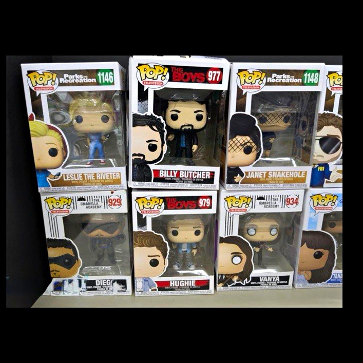 Funko Pop TV Mixed Lot 9 Boxed Vinyl Parks & Rec Boys Umbrella HT