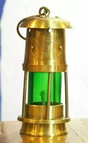 Antique Handmade Brass Vintage Minor Oil Lamp Nautical Maritime Ship Lantern 6\ Antique Handmade Brass Vintage Minor Oil Lamp Nautical Maritime Ship Lantern 6\