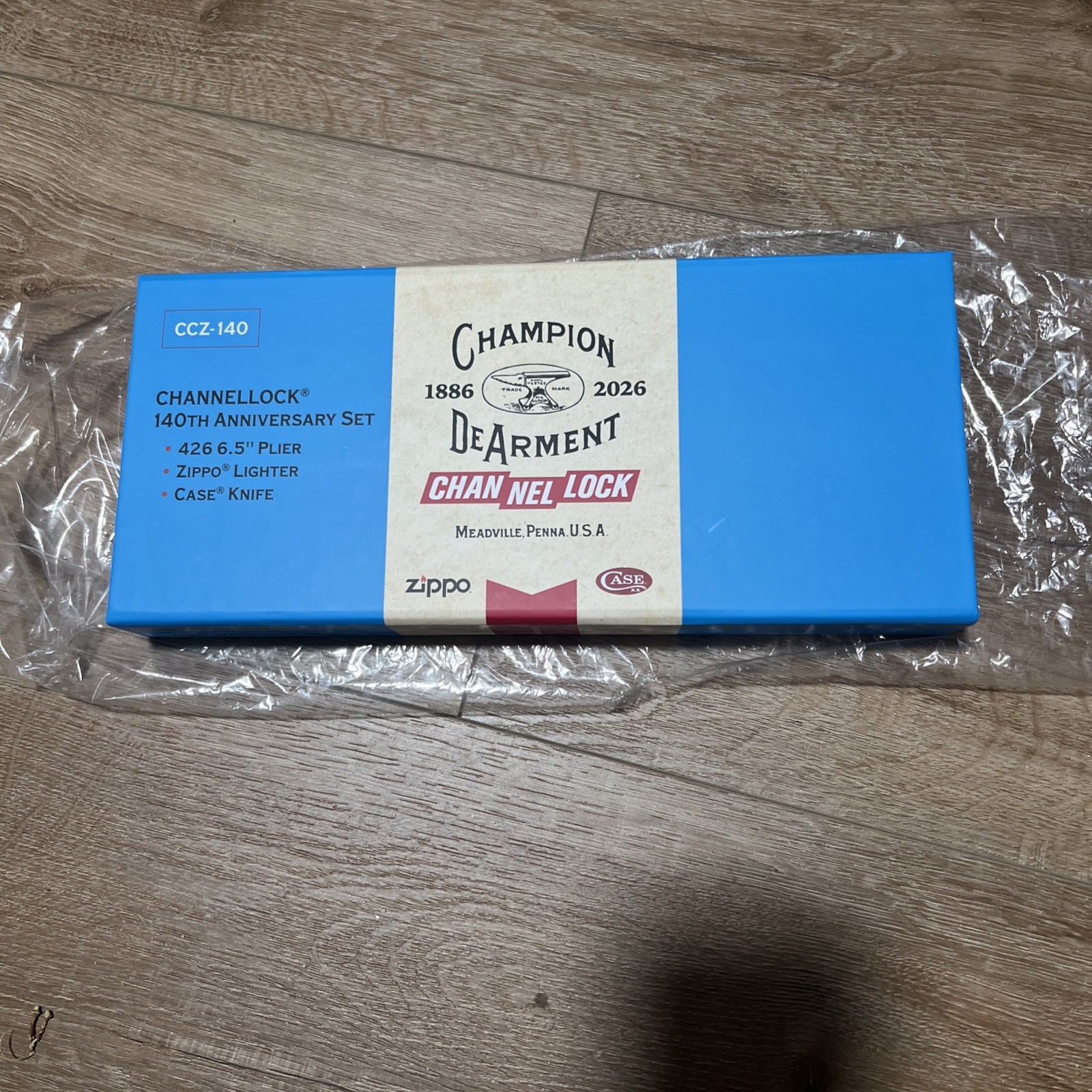 Case XX Channel Lock Zippo 140th Anniversary Edition New In Box Case XX Channel Lock Zippo 140th Anniversary Edition New In Box