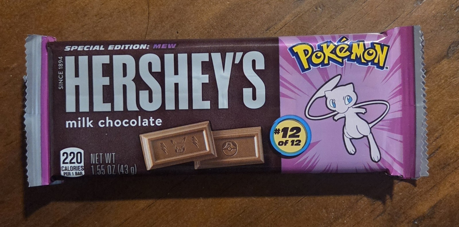 Pokemon MEW Special Edition Hershey’s Milk Chocolate Bar #12 Pokemon MEW Special Edition Hershey’s Milk Chocolate Bar #12