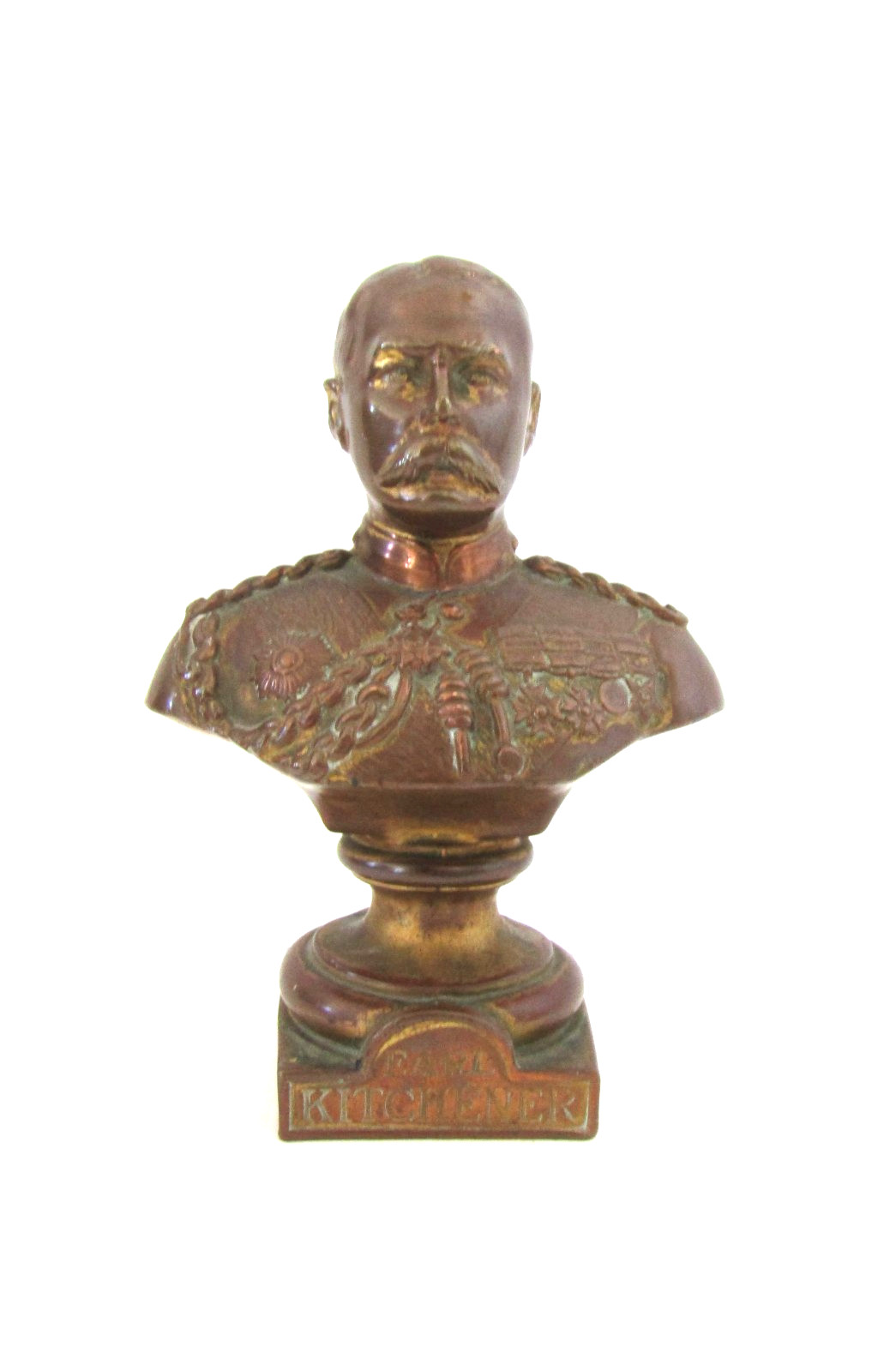Lord Horatio Herbert Kitchener iron cast burst, circa 1910-1920