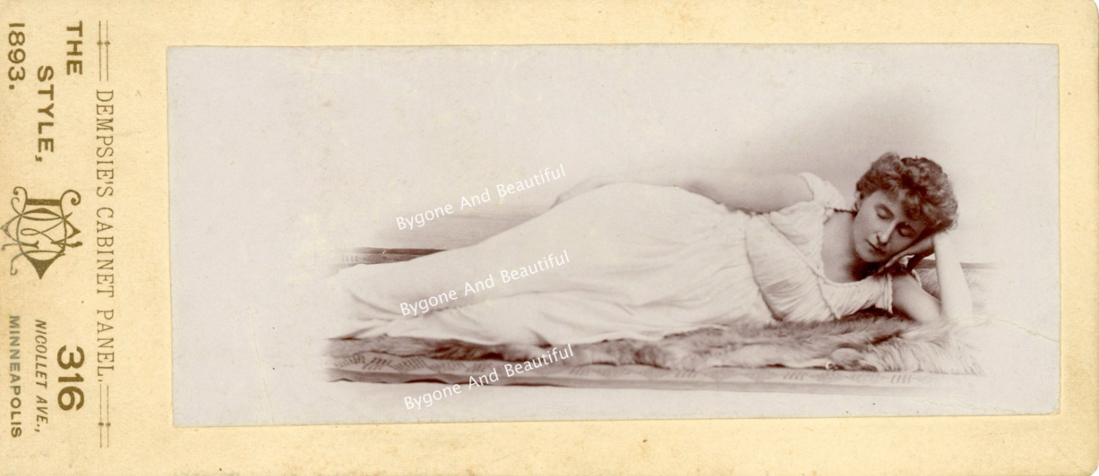 Cabinet Card Elongated Beautiful Woman Swiss Mount 1893 Unusual Minneapolis MN Cabinet Card Elongated Beautiful Woman Swiss Mount 1893 Unusual Minneapolis MN