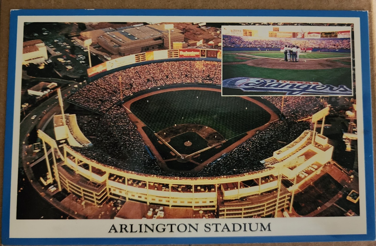 Former Stadium of the MLB Texas Rangers - Arlington Stadium Postcard Former Stadium of the MLB Texas Rangers - Arlington Stadium Postcard