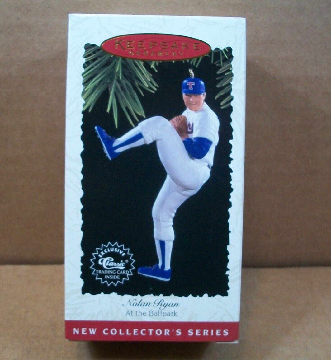 1996 Hallmark Keepsake Ornament ~Nolan Ryan ~At The Ballpark ~MLB ~Texas Rangers