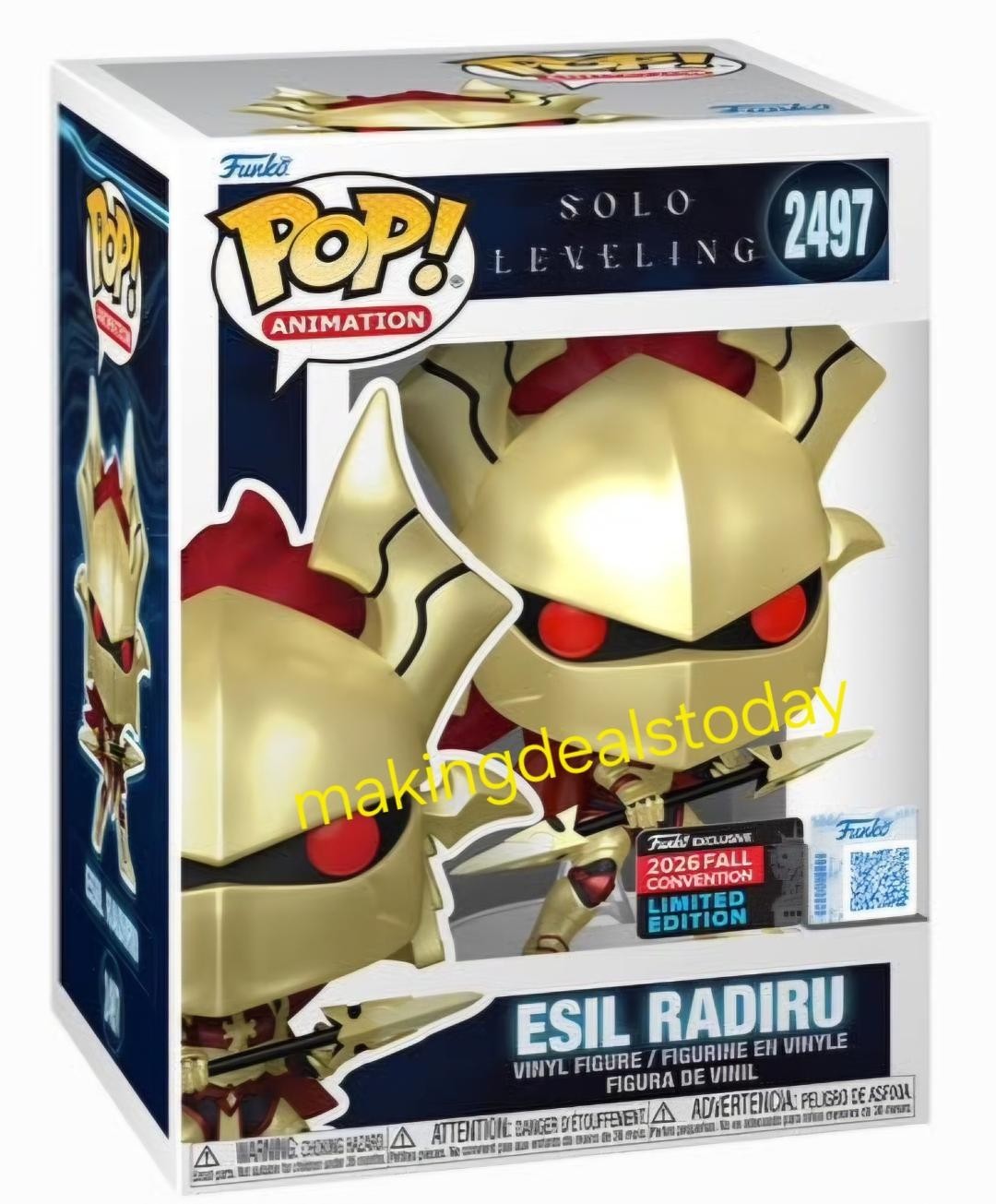 NYCC 2026 Funko Pop Esil Radiru Solo Leveling Anime SHARED STICKER PRESALE NYCC 2026 Funko Pop Esil Radiru Solo Leveling Anime SHARED STICKER PRESALE