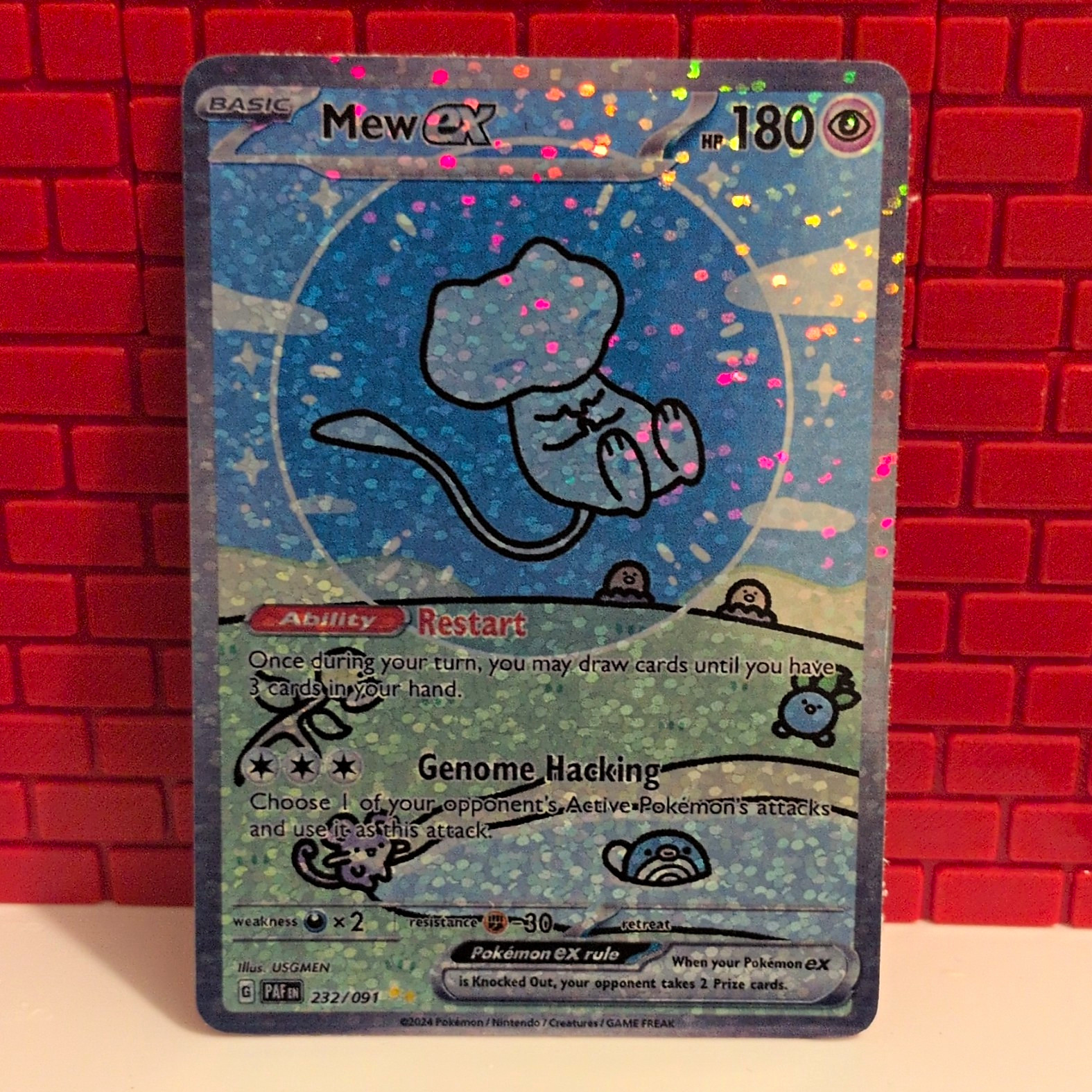 Bubble Mew ex: SIR FAN ART Sticker Holo Gloss Finish Bubble Mew ex: SIR FAN ART Sticker Holo Gloss Finish