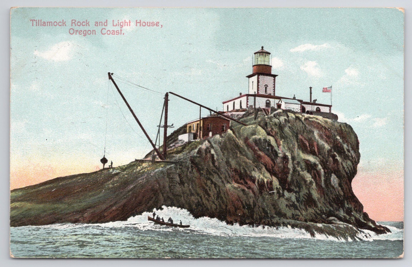 Lighthouse Tillamook Rock Oregon Postcard Lighthouse Tillamook Rock Oregon Postcard