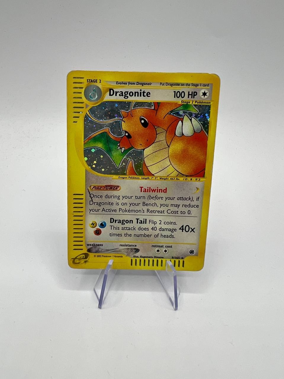 Dragonite 9/165 Holo Pokemon TCG Expedition Base Set 2002 English Light Played Dragonite 9/165 Holo Pokemon TCG Expedition Base Set 2002 English Light Played