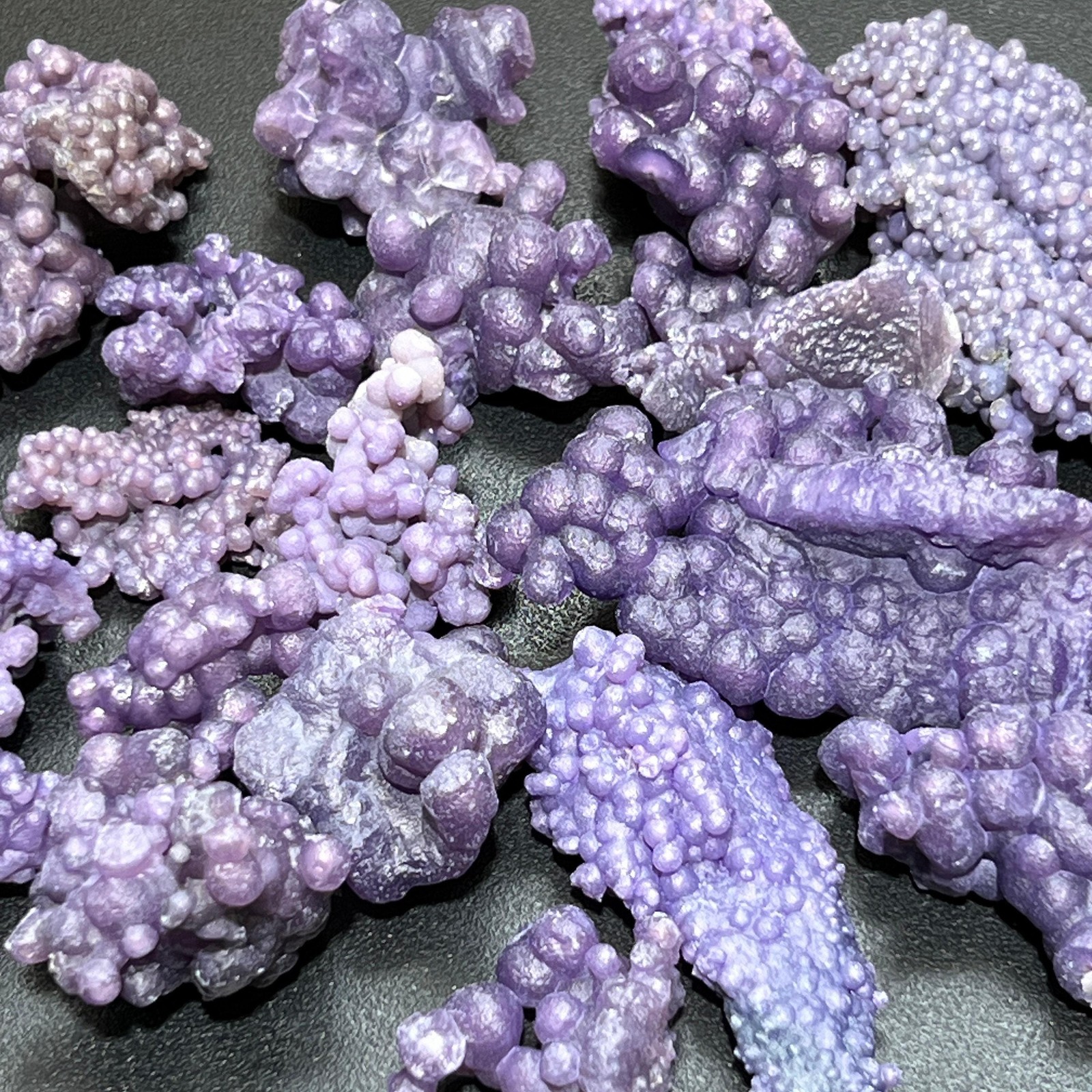 Purple Grape Agate (Dyed) Crystal Clusters (By The Piece Or Pound) Gemstone Purple Grape Agate (Dyed) Crystal Clusters (By The Piece Or Pound) Gemstone