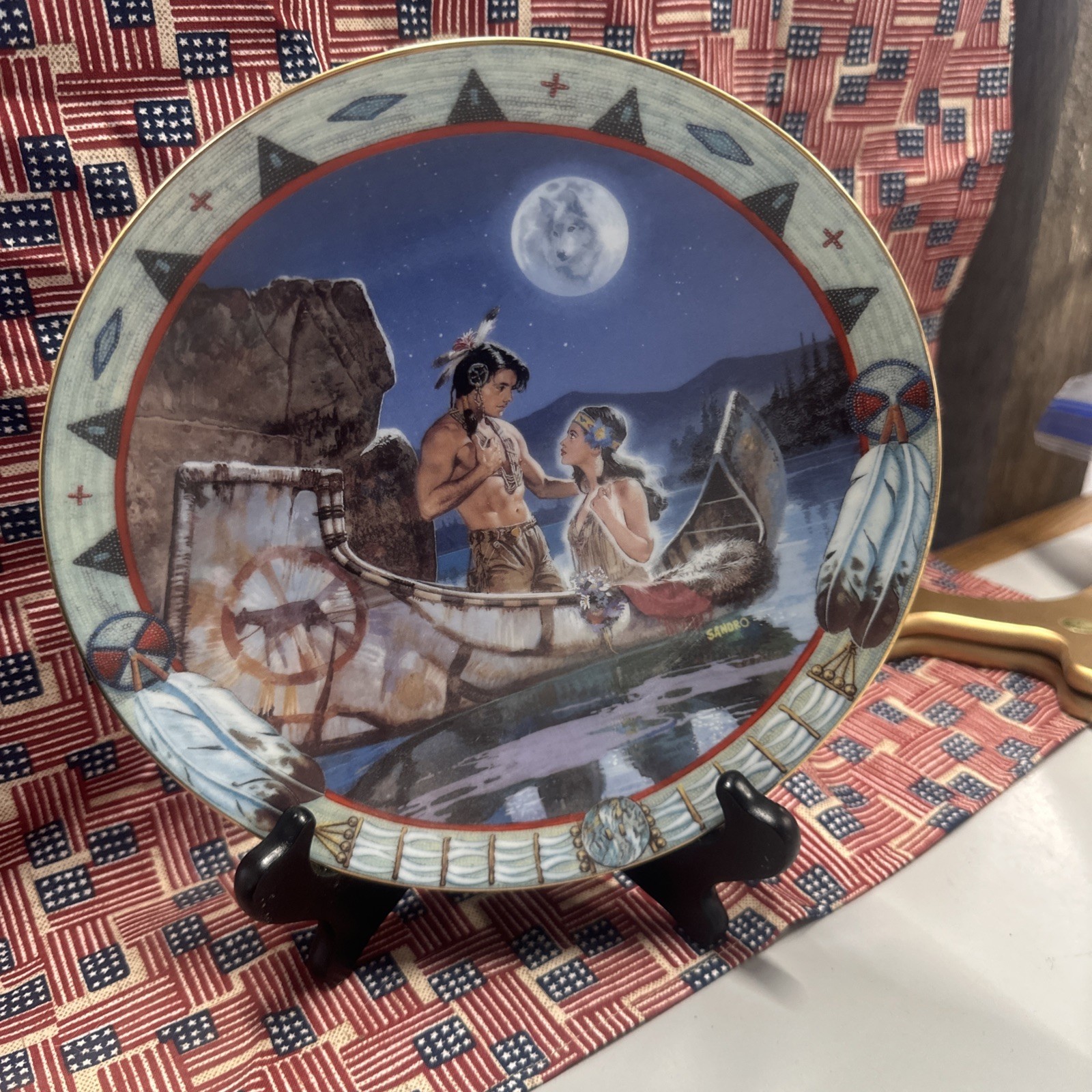 Vintage Decorative Plate The Hamilton Collection 1996 Spirit of Serenity Vintage Decorative Plate The Hamilton Collection 1996 Spirit of Serenity