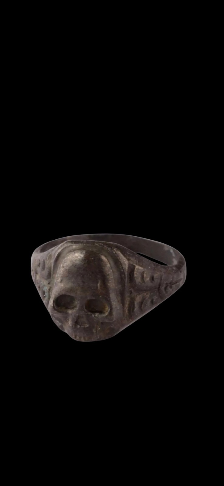 Antique WWII Ww2 Era Central European Unique Ring Bronze Antique WWII Ww2 Era Central European Unique Ring Bronze