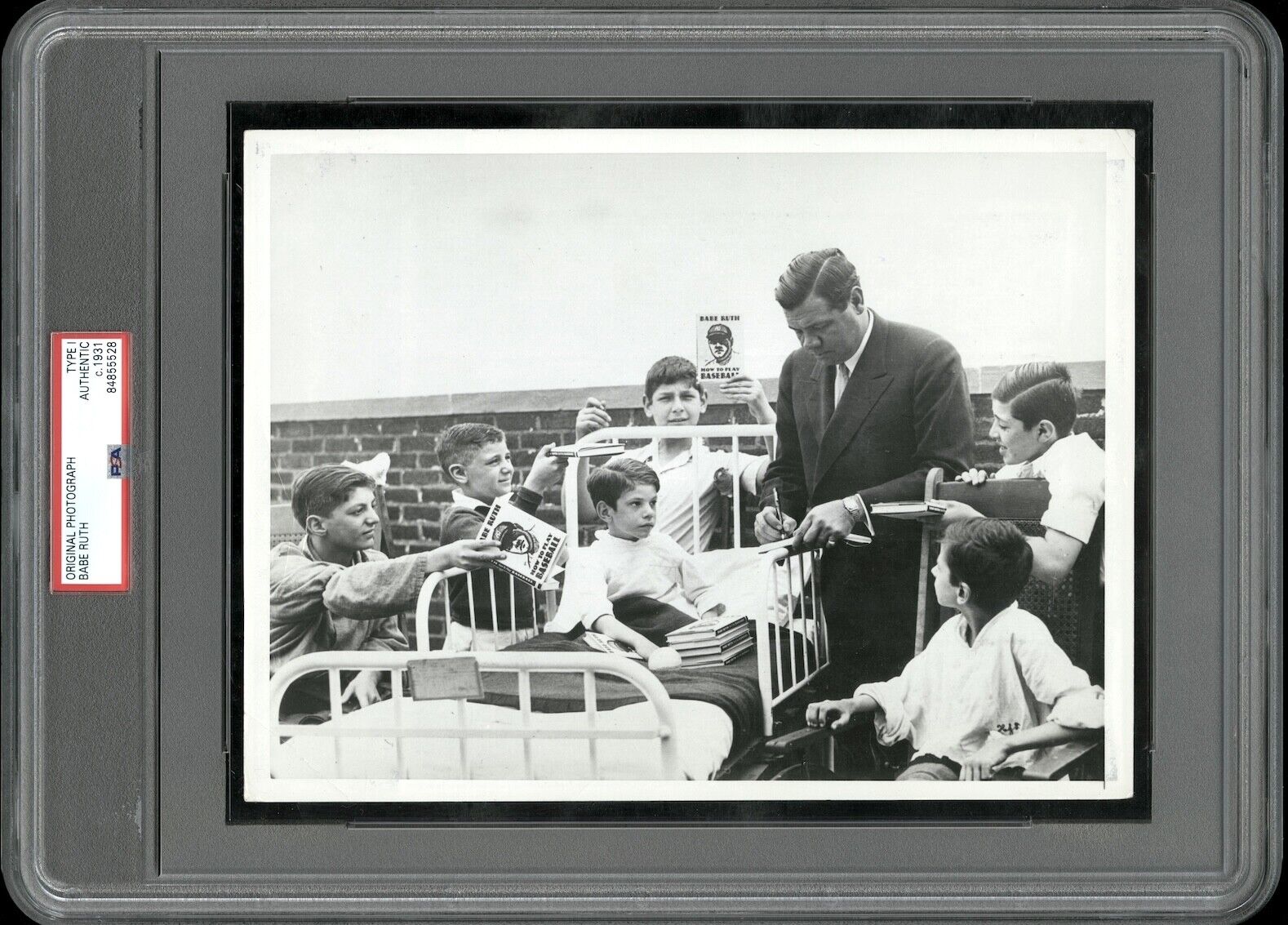Babe Ruth 1931  Type 1 Original Photo PSA/DNA *Signing Autographs for sick kids*