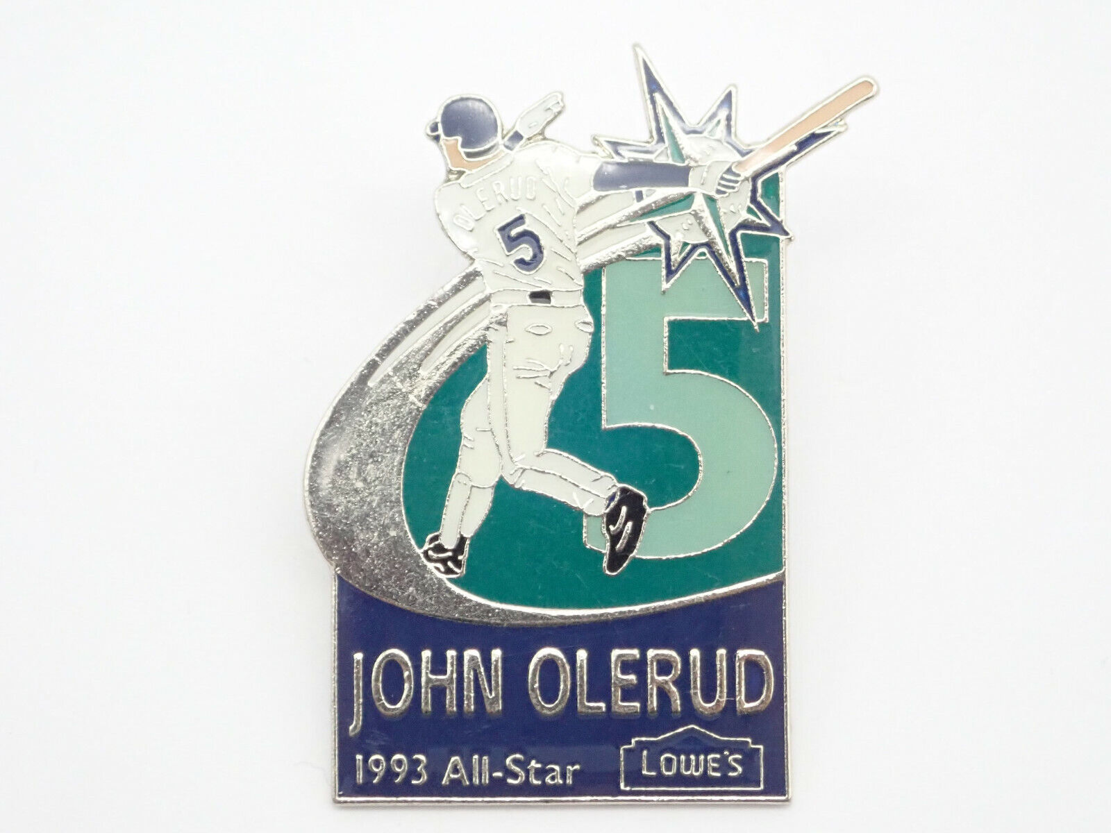John Olerud 1993 Baseball All Star 5 Lowe's Vintage Lapel Pin