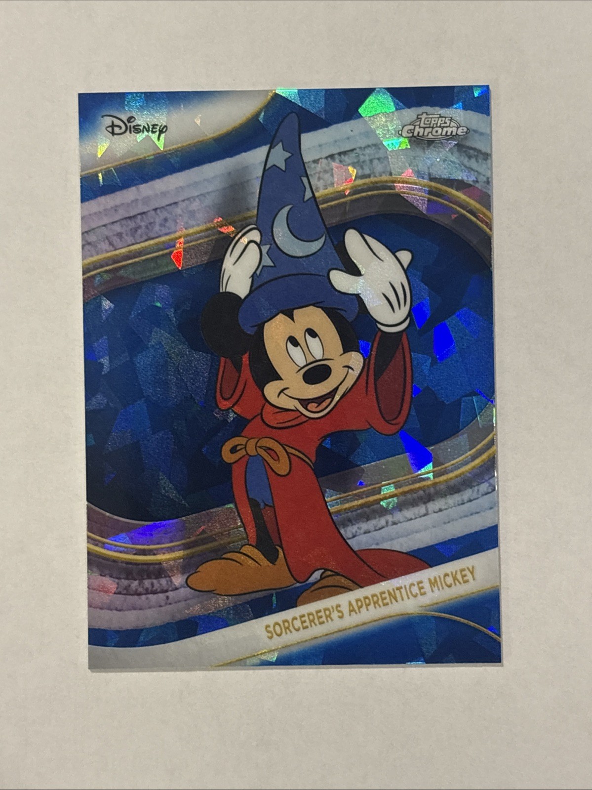 2025 Topps Chrome Disney Sapphire Sorcerer’s Apprentice Mickey #190