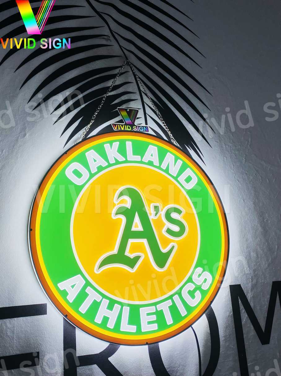 Oakland Athletics A\'s 3D LED 20\