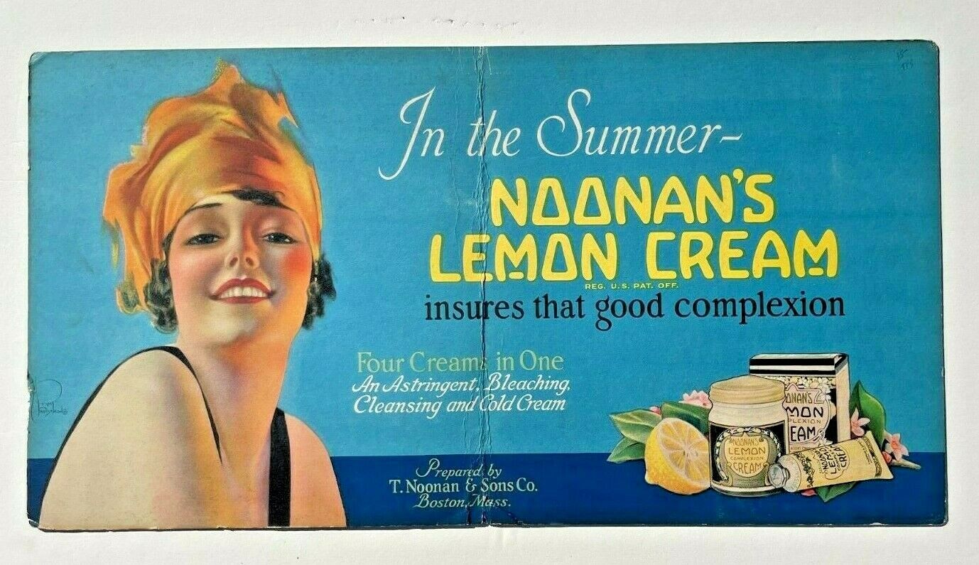  Rare 1920-30's Rolf Armstrong Noonan's Cream Advertisement w/ Pinup Girl