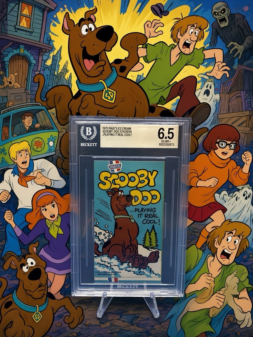 1970 Paul's Ice Cream Scooby Doo ROOKIE Playing it Real Cool BGS 6.5