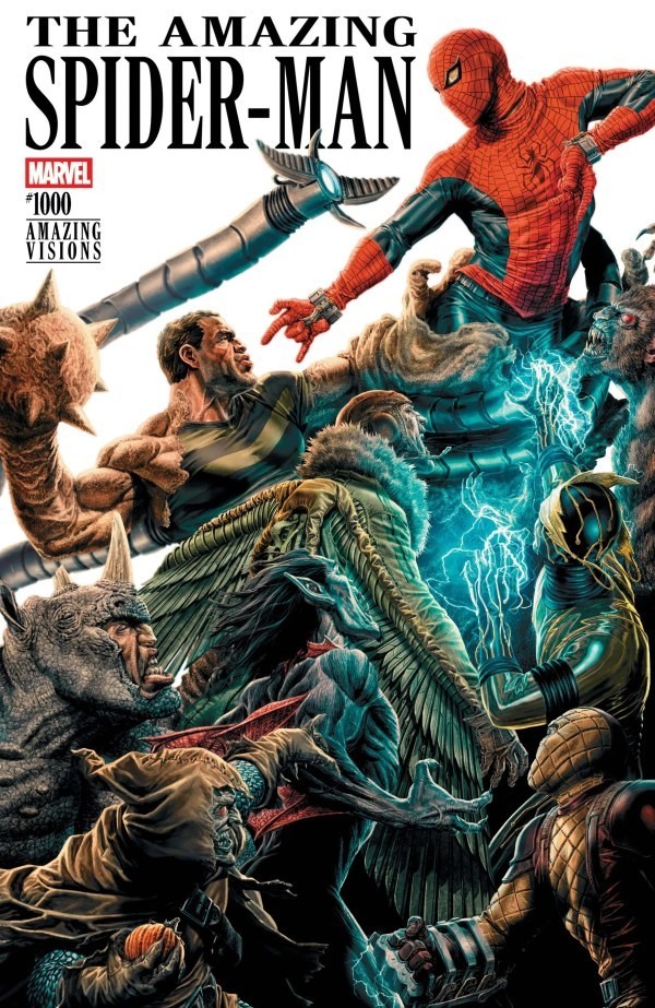 The Amazing Spider-Man #1000 Marvel Comics 1st Print 2026 Amazing Visions Cover The Amazing Spider-Man #1000 Marvel Comics 1st Print 2026 Amazing Visions Cover