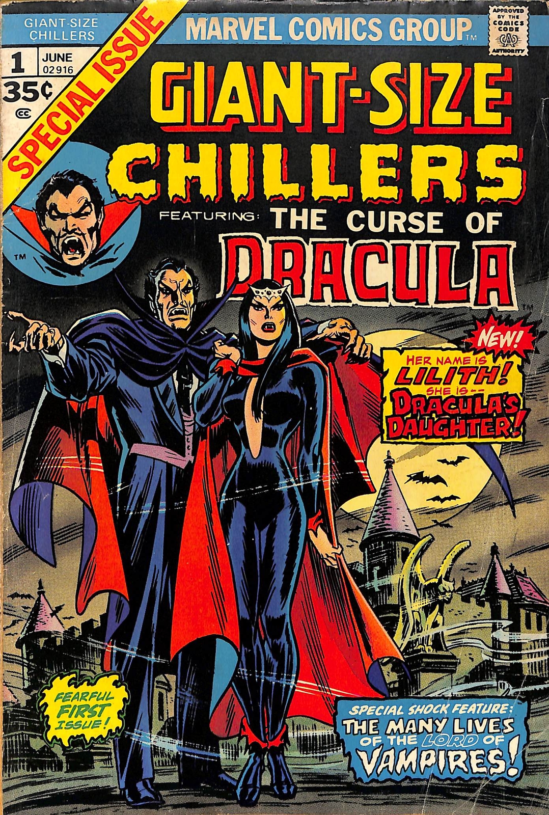 Giant-Size Chillers #1 Featuring Curse of Dracula (Marvel, 1974) Origin and 1... Giant-Size Chillers #1 Featuring Curse of Dracula (Marvel, 1974) Origin and 1...
