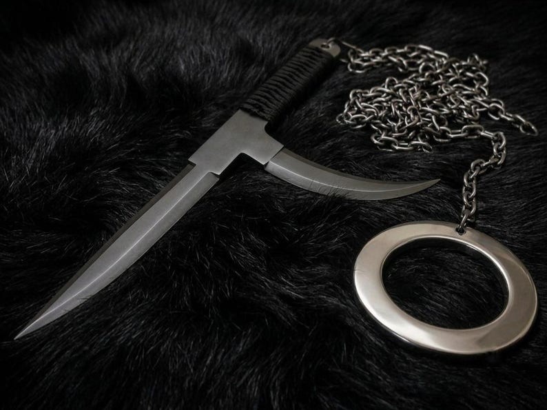 Handmade Ninja Assassin kyoketsu Shoge knife | Japanese Cosplay Prop Handmade Ninja Assassin kyoketsu Shoge knife | Japanese Cosplay Prop