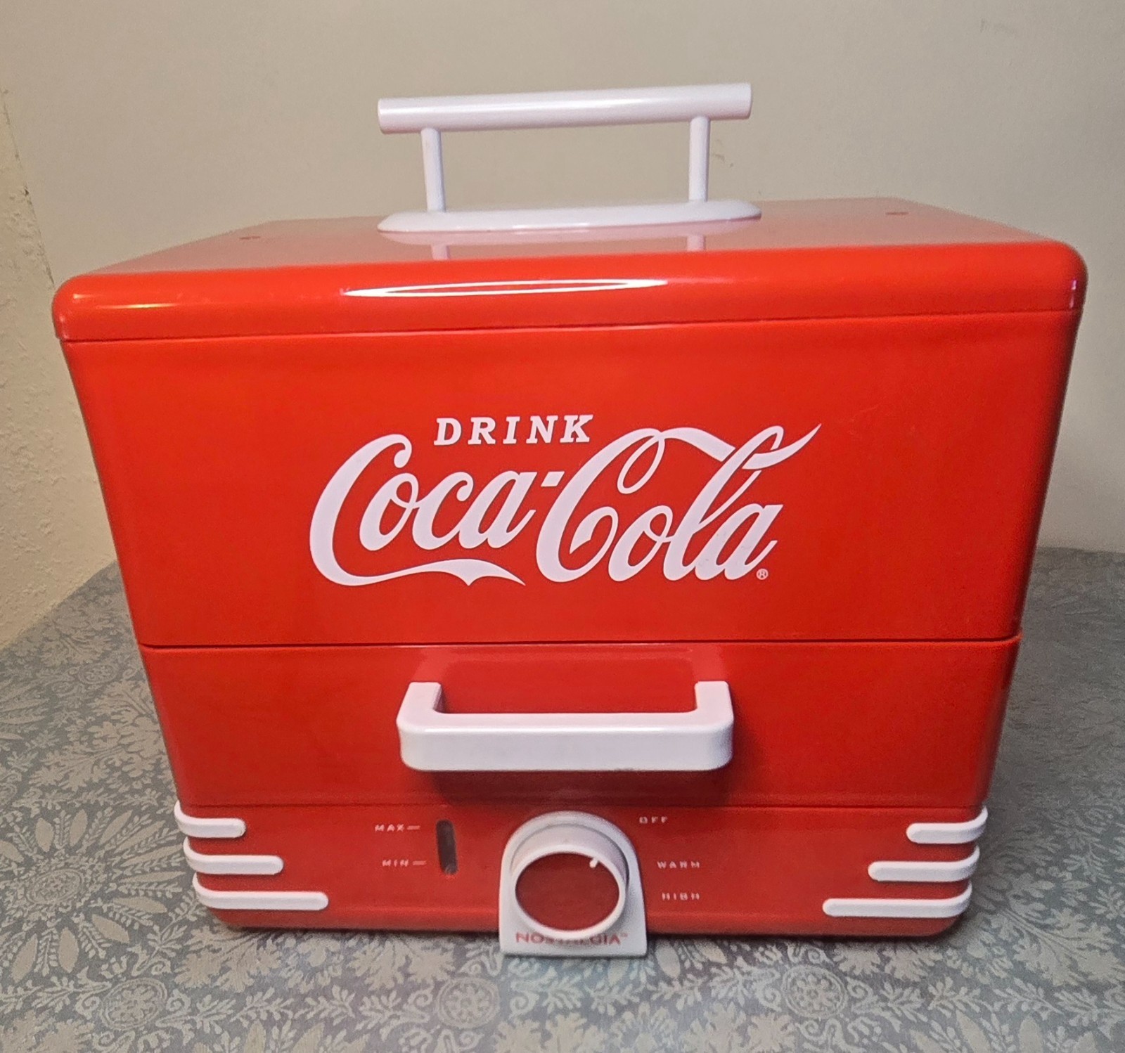 Nostalgia Coca-Cola Hot Dog Steamer, Holds 24 Hot Dogs & 12 Buns At A Time NIB Nostalgia Coca-Cola Hot Dog Steamer, Holds 24 Hot Dogs & 12 Buns At A Time NIB