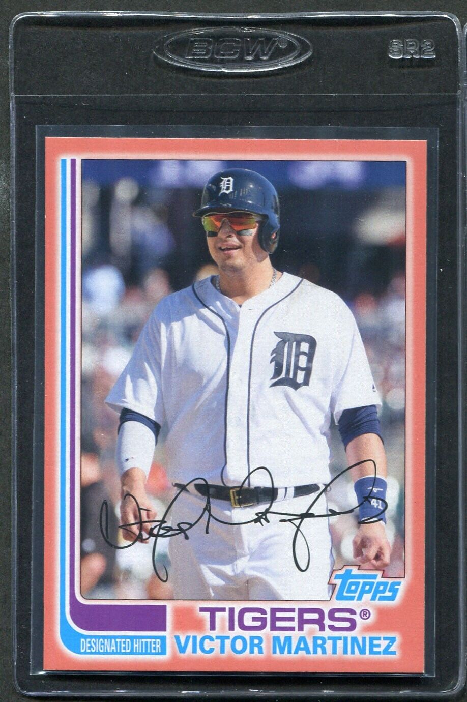 2017 Topps Archives Peach Victor Martinez #152 Tigers /199