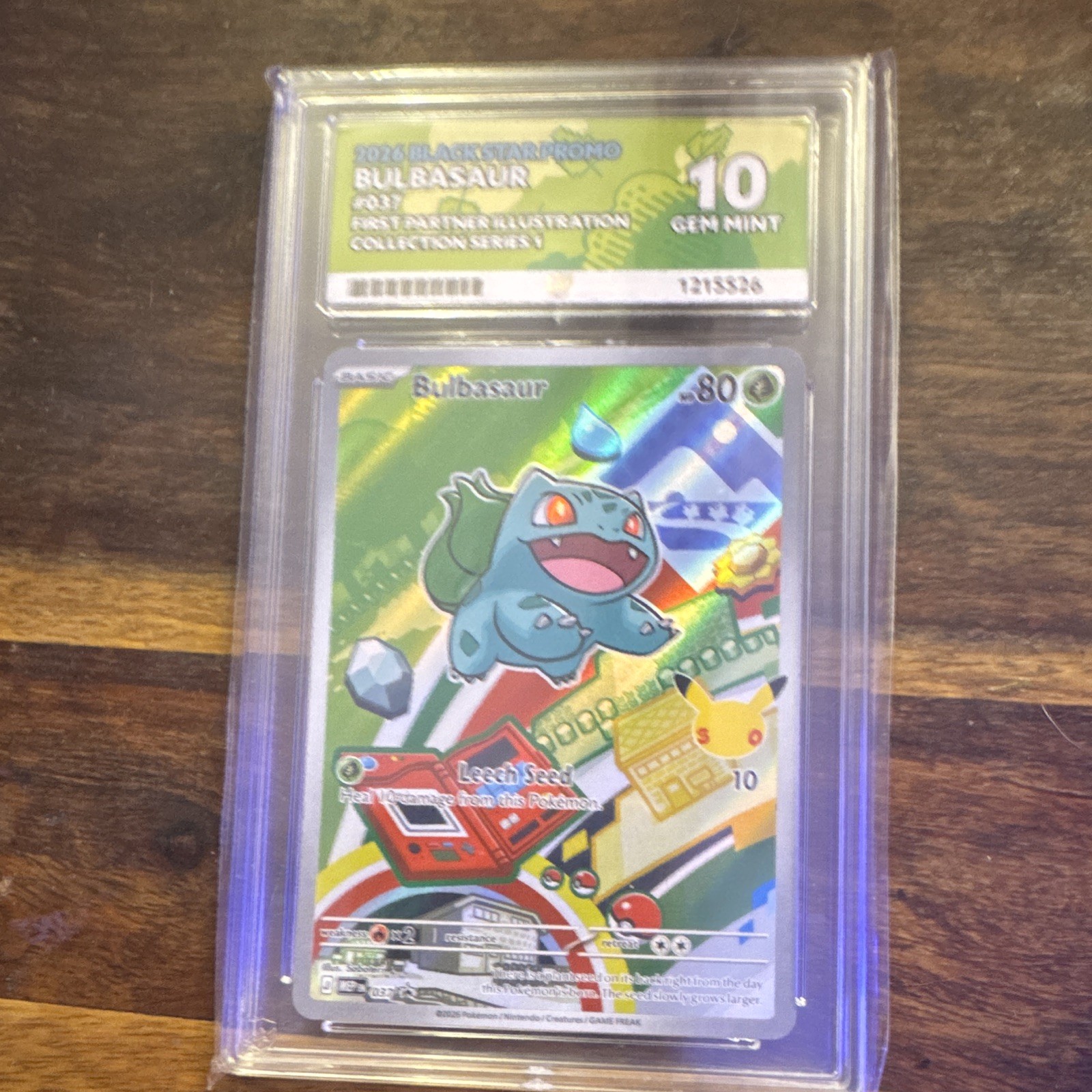 The Pokémon Company Bulbasaur Black Star Promo 047 2026 Holo Promo (English) The Pokémon Company Bulbasaur Black Star Promo 047 2026 Holo Promo (English)