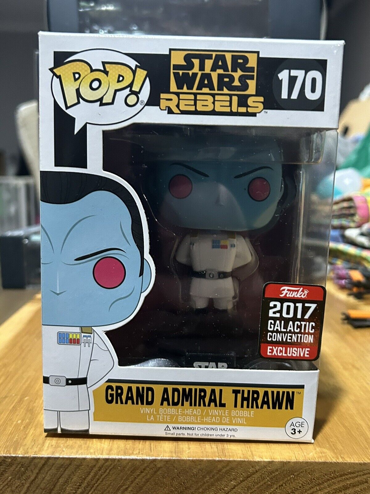 Funko POP Star Wars Rebels Grand Admiral Thrawn 170 Galactic Con 2017 Exclusive