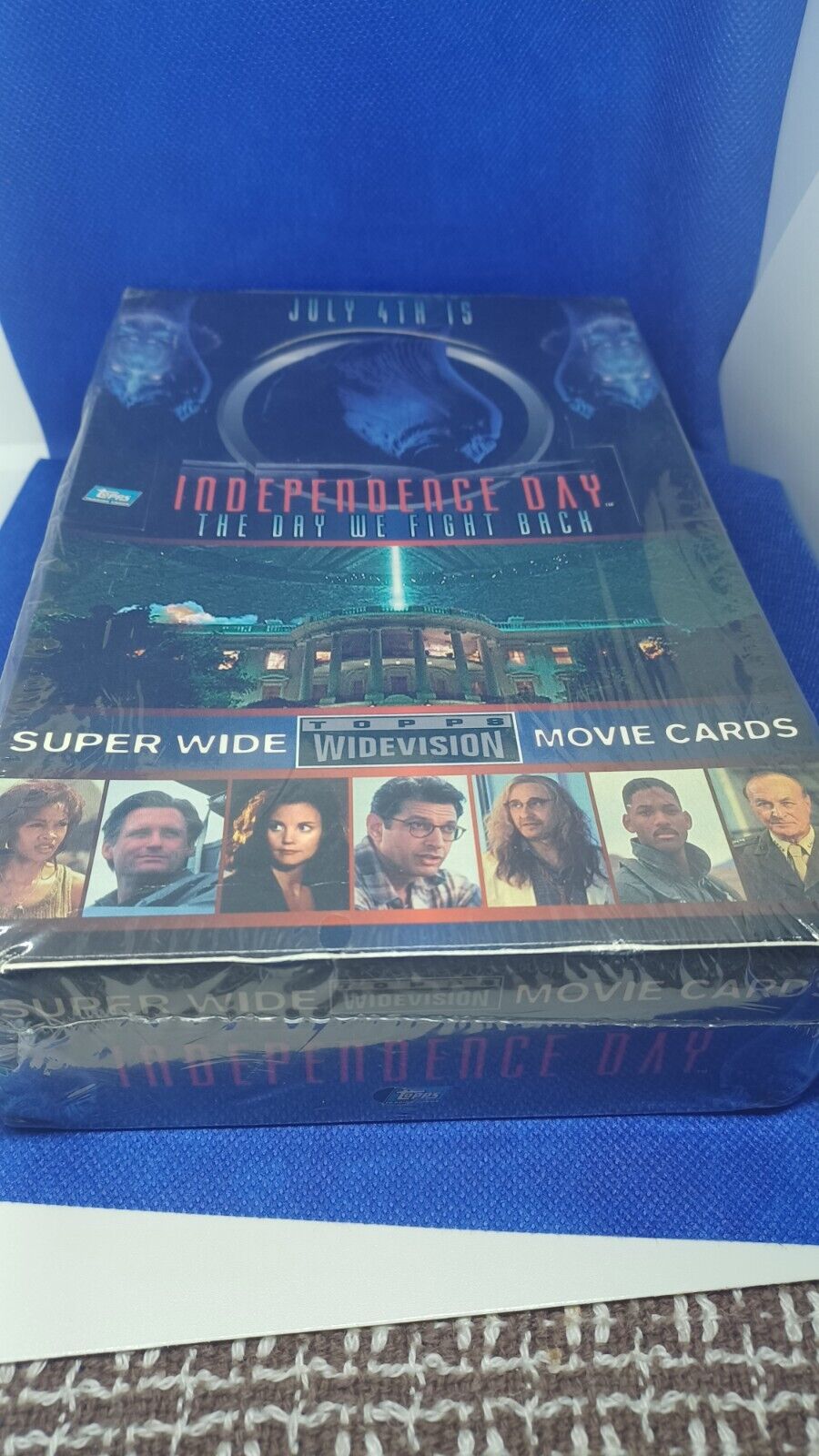 1996 TOPPS INDEPENDENCE DAY WIDE VISION PHOTO CARDS factory sealed box