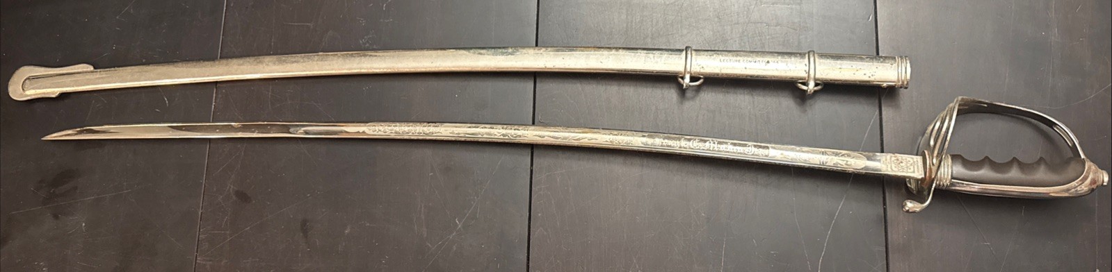 US M-1902 Army Officer Sword Lilley Ames US Army Regulation Columbus