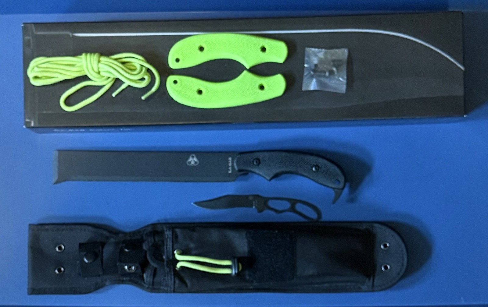 Ka-Bar 5704 Zombie Chop Stick Large Tactical Fixed Knife Green Chopper Machete Ka-Bar 5704 Zombie Chop Stick Large Tactical Fixed Knife Green Chopper Machete