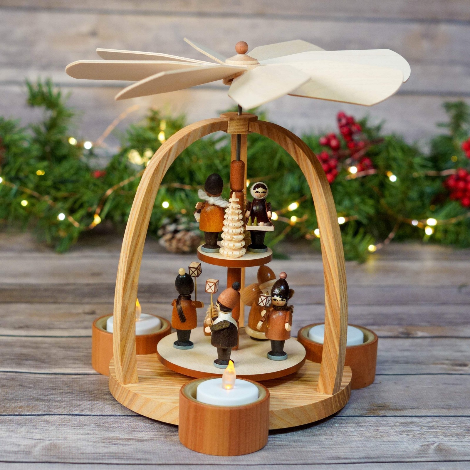 Christmas Time Striezel Children Pyramid