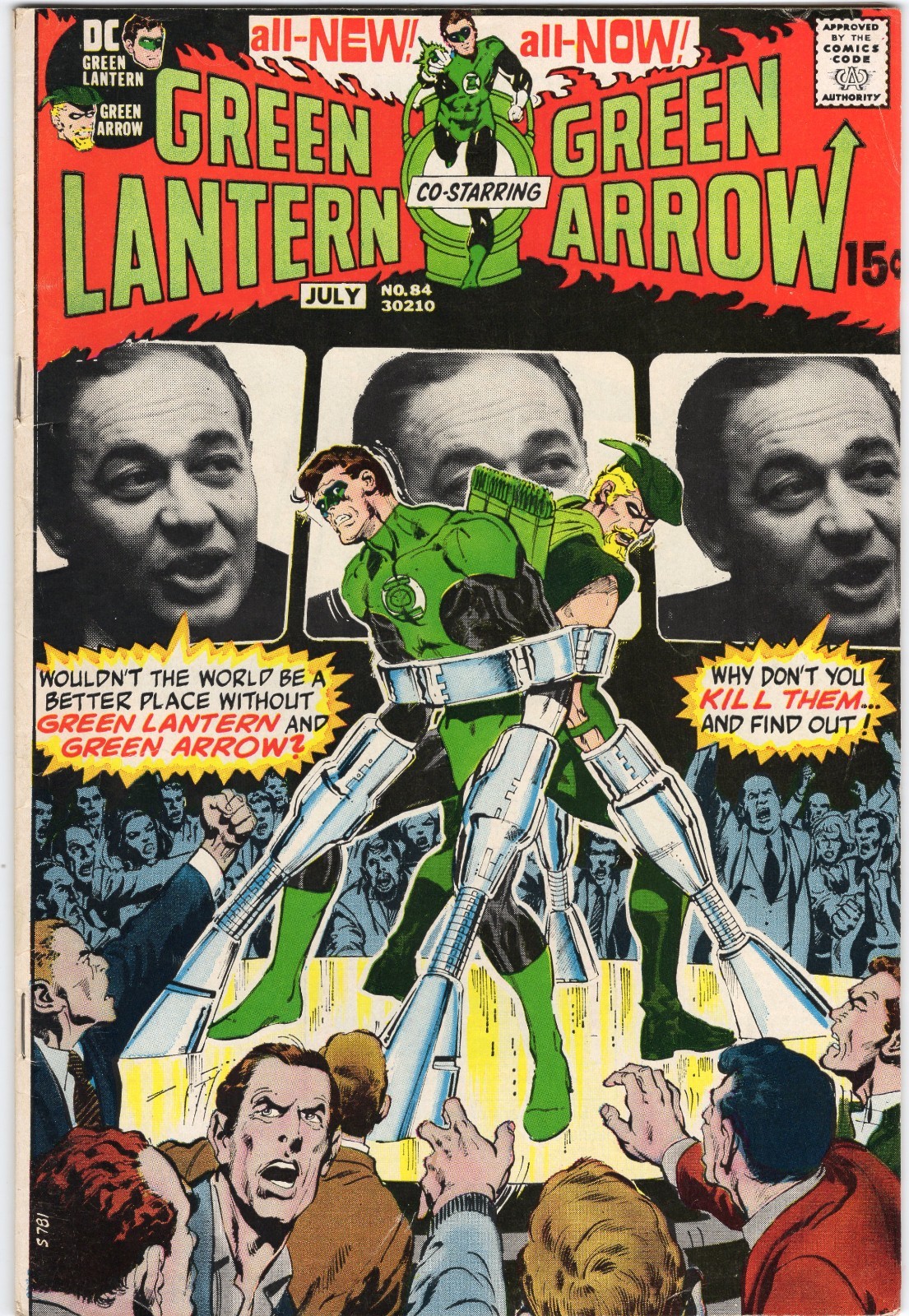 Green Lantern 84 1971 DC Comics VG+ 4.5 Green Arrow Black Canary Carol Ferris