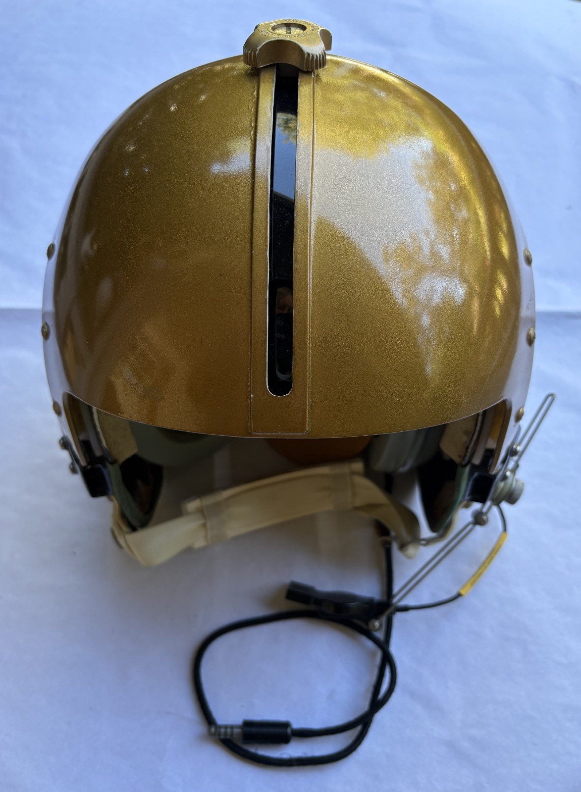 1970-1980's VINTAGE LARGE SIZE PILOT FLIGHT HELMET w/ ORIGINAL CARRY BAG 1970-1980's VINTAGE LARGE SIZE PILOT FLIGHT HELMET w/ ORIGINAL CARRY BAG