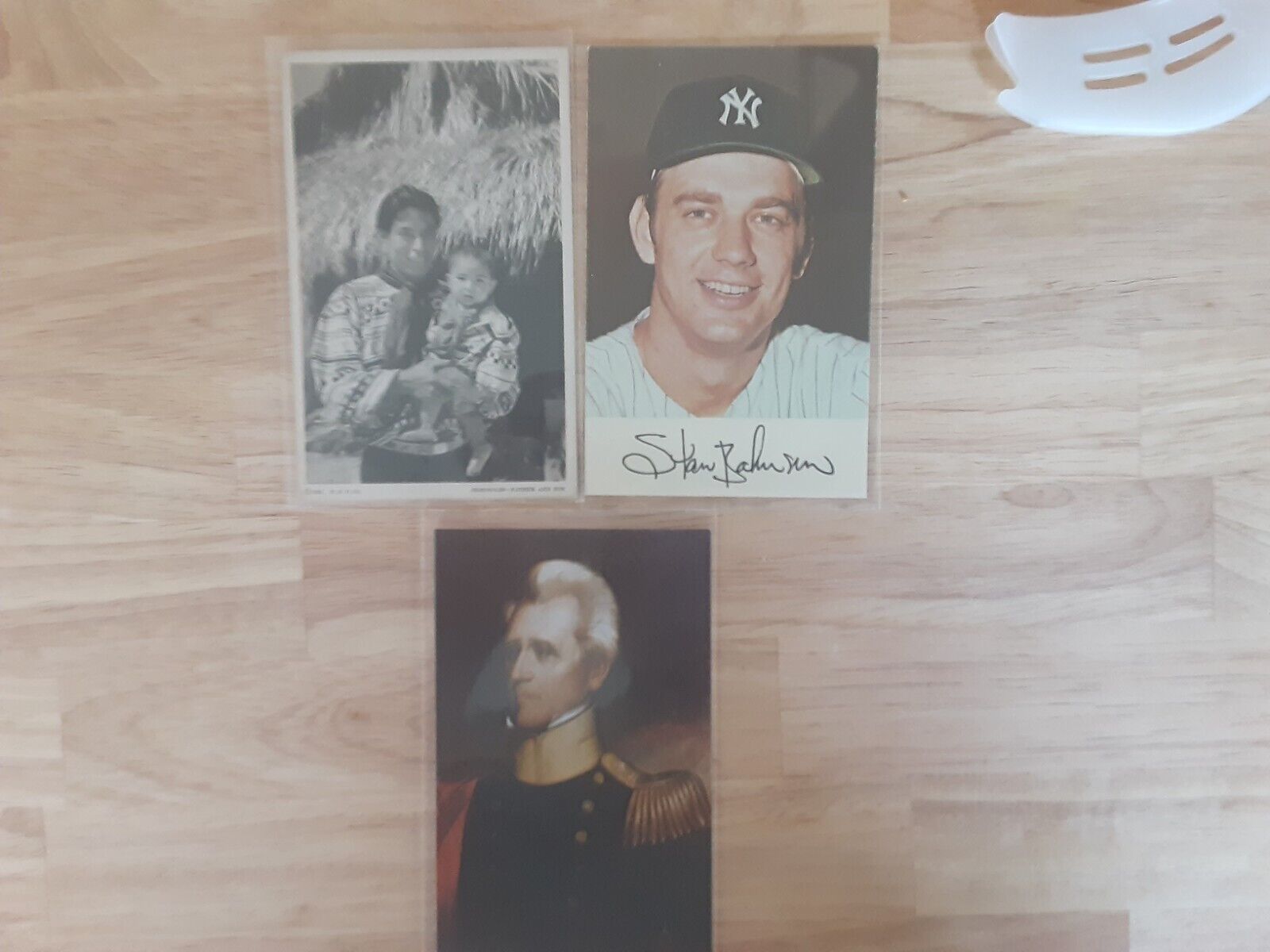 Lot Of 3 Portrait Andrew Jackson, Stan Bahnsen New York Yankees, Seminoles