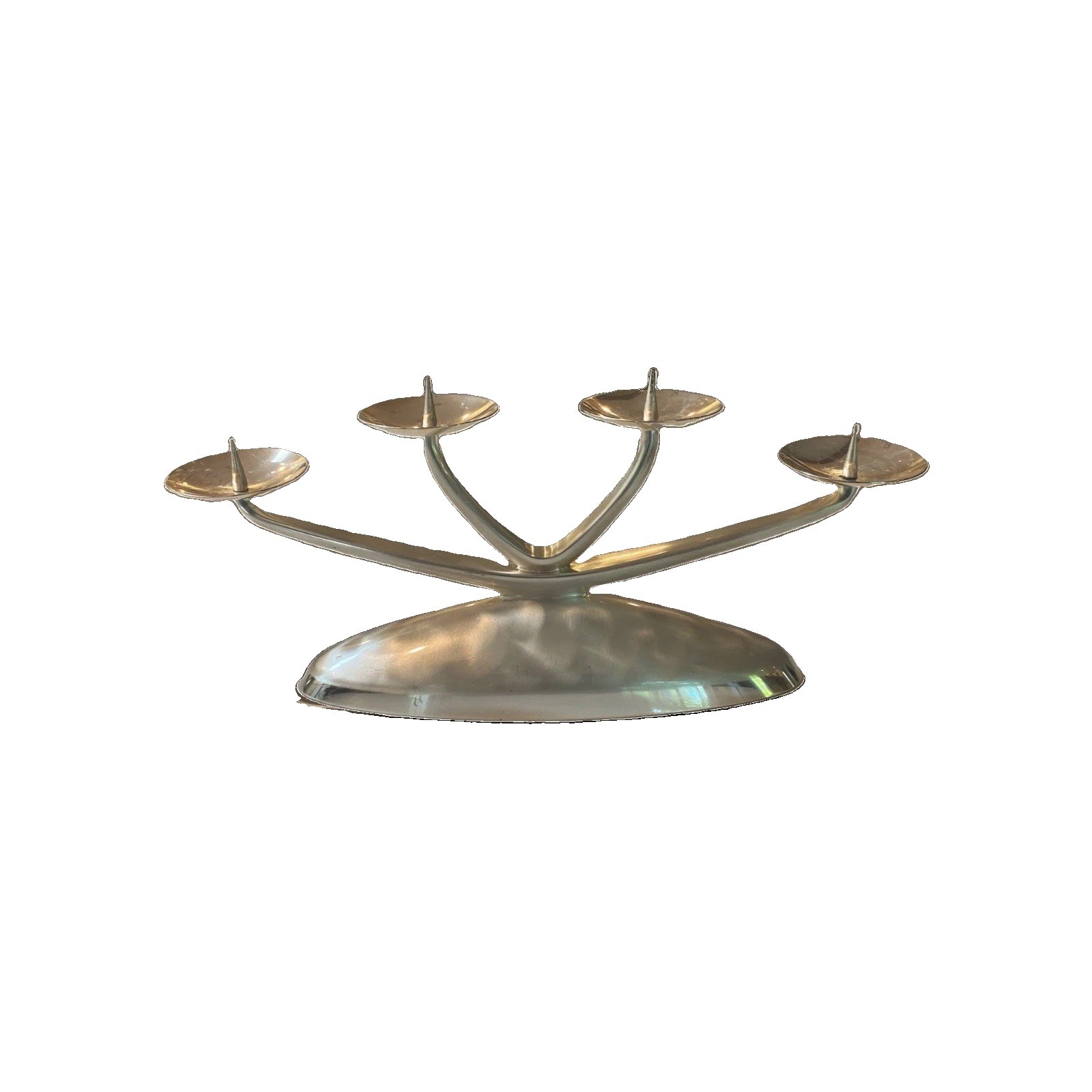 Mid Century WMF Ikora Modernist Metal Silver Plated Candle Holder 4 arms Mid Century WMF Ikora Modernist Metal Silver Plated Candle Holder 4 arms